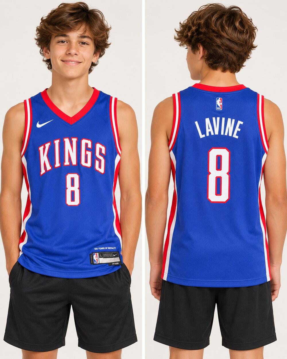 Nike Sacramento Kings Zach LaVine #8 City Edition Swingman Jersey L NWT